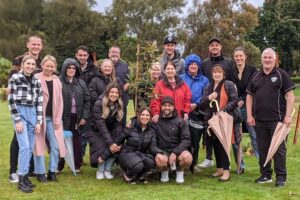 A family having Living Legacy Funeral Service at Mornington Green Living Legacy Gardens