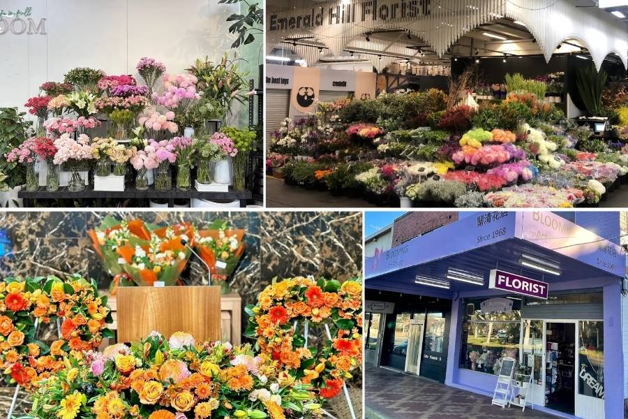 Pictures of funeral flower shops in Melbourne Australia
