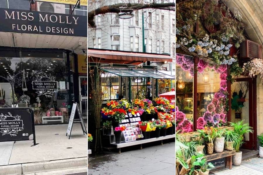 The location of shops for funeral flowers in Melbourne