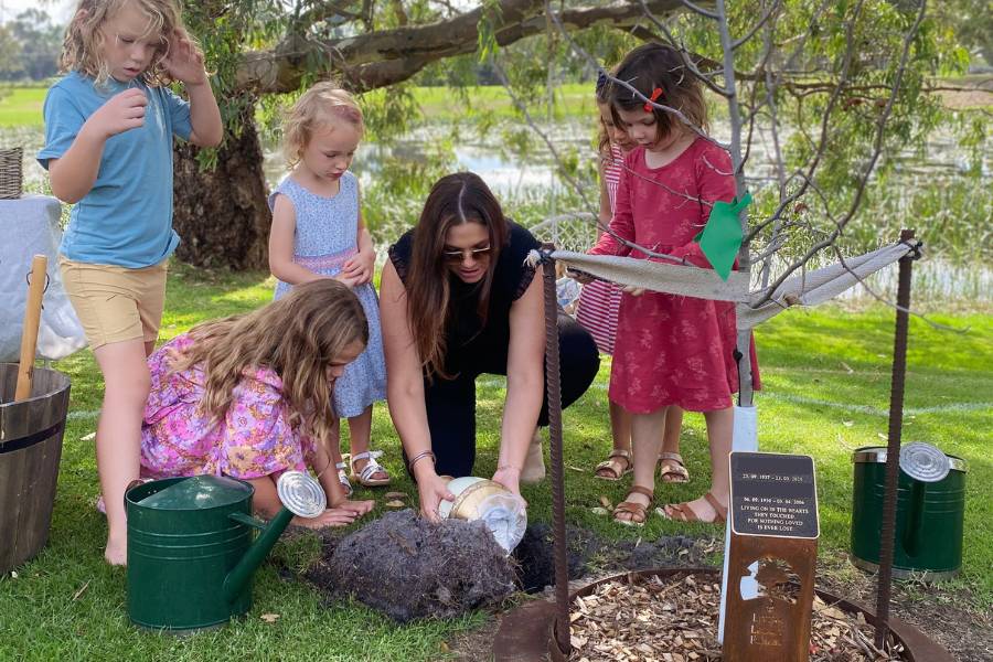 Plant a tree in memory with plaque at Mornington Green Living Legacy Gardens