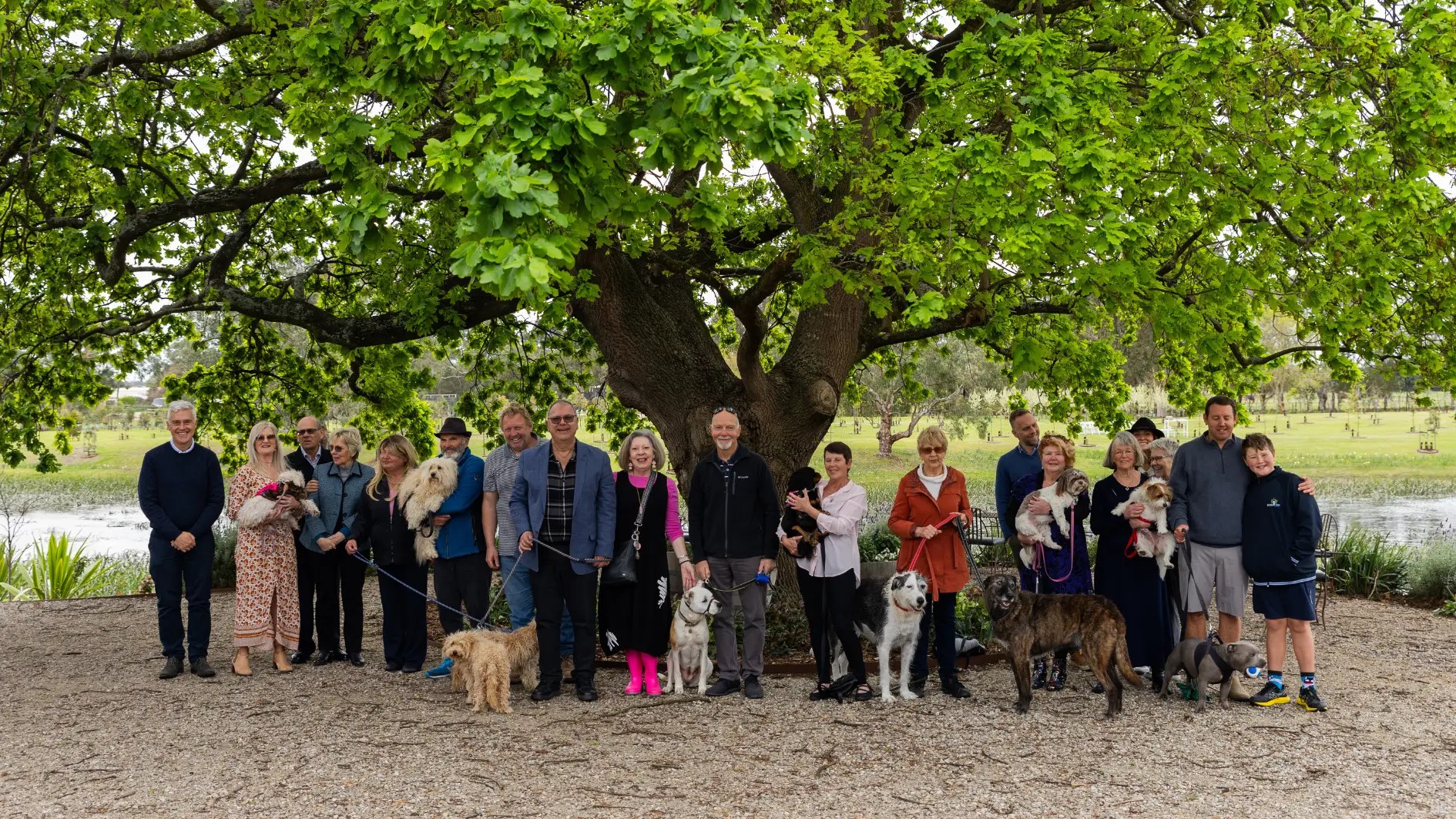 all family visit mornington green living legacy with their lovely pets