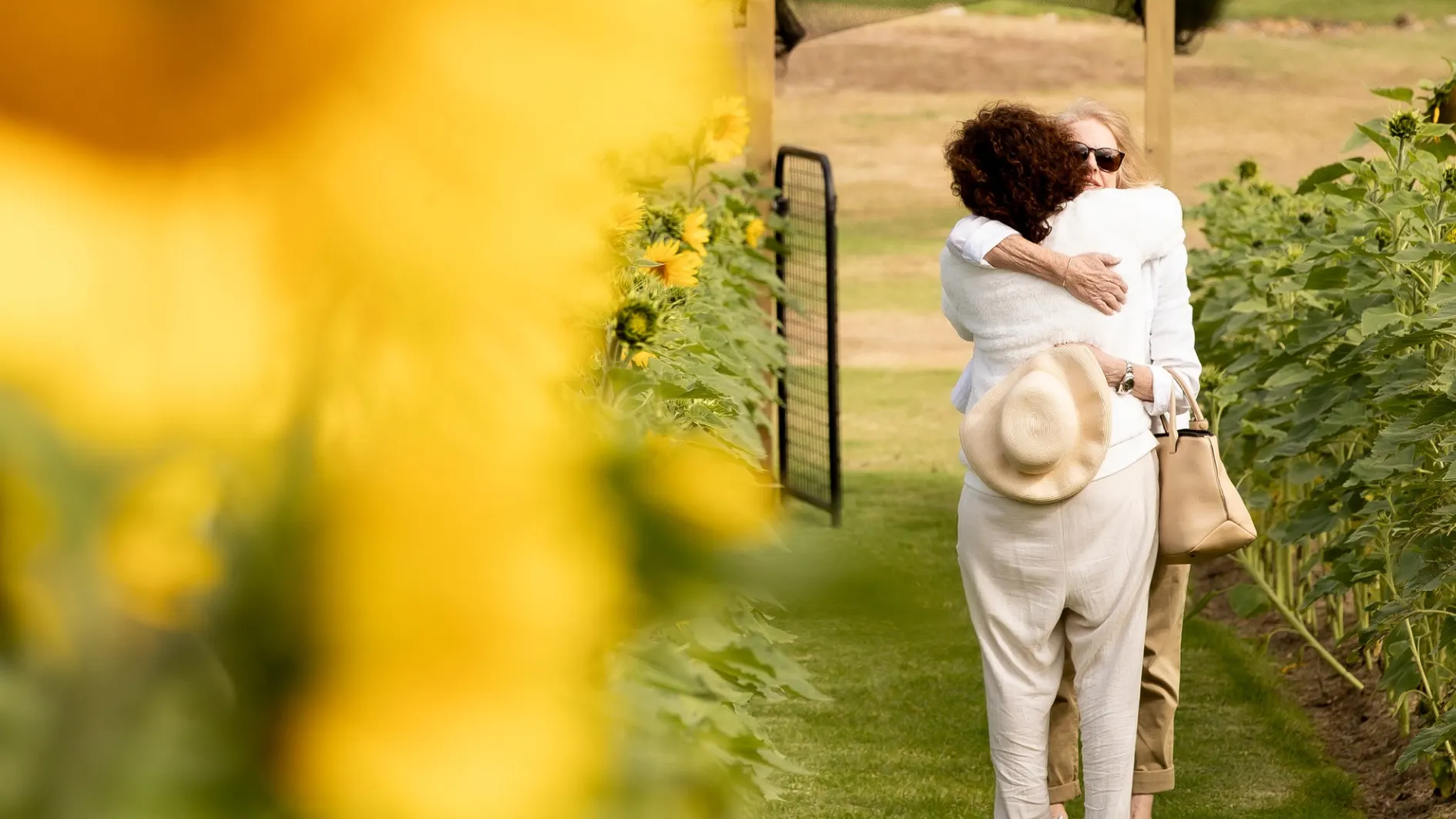two old women enjoy life and choose living legacy garden