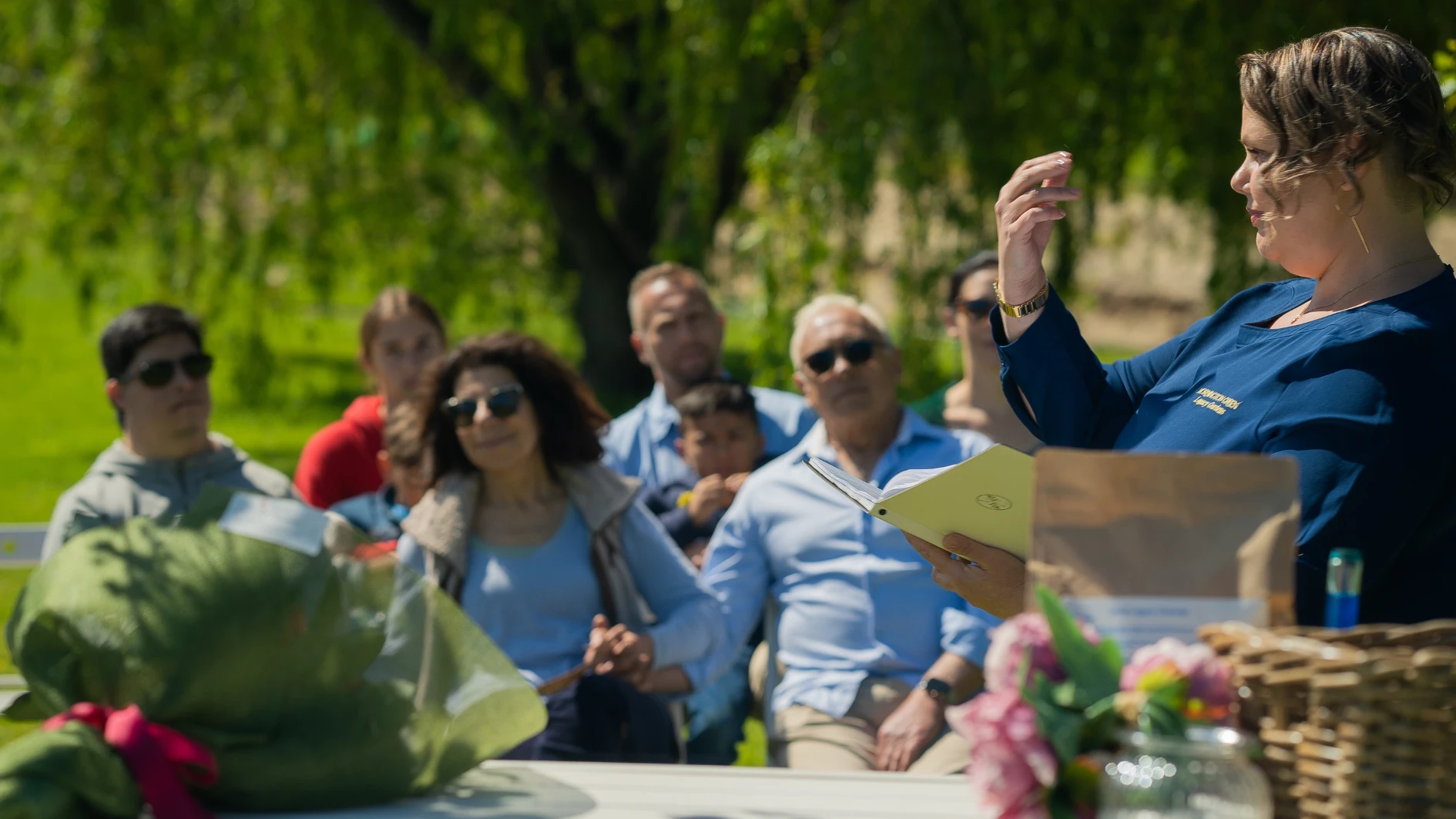 ceremony at mornington green living legacy gardens