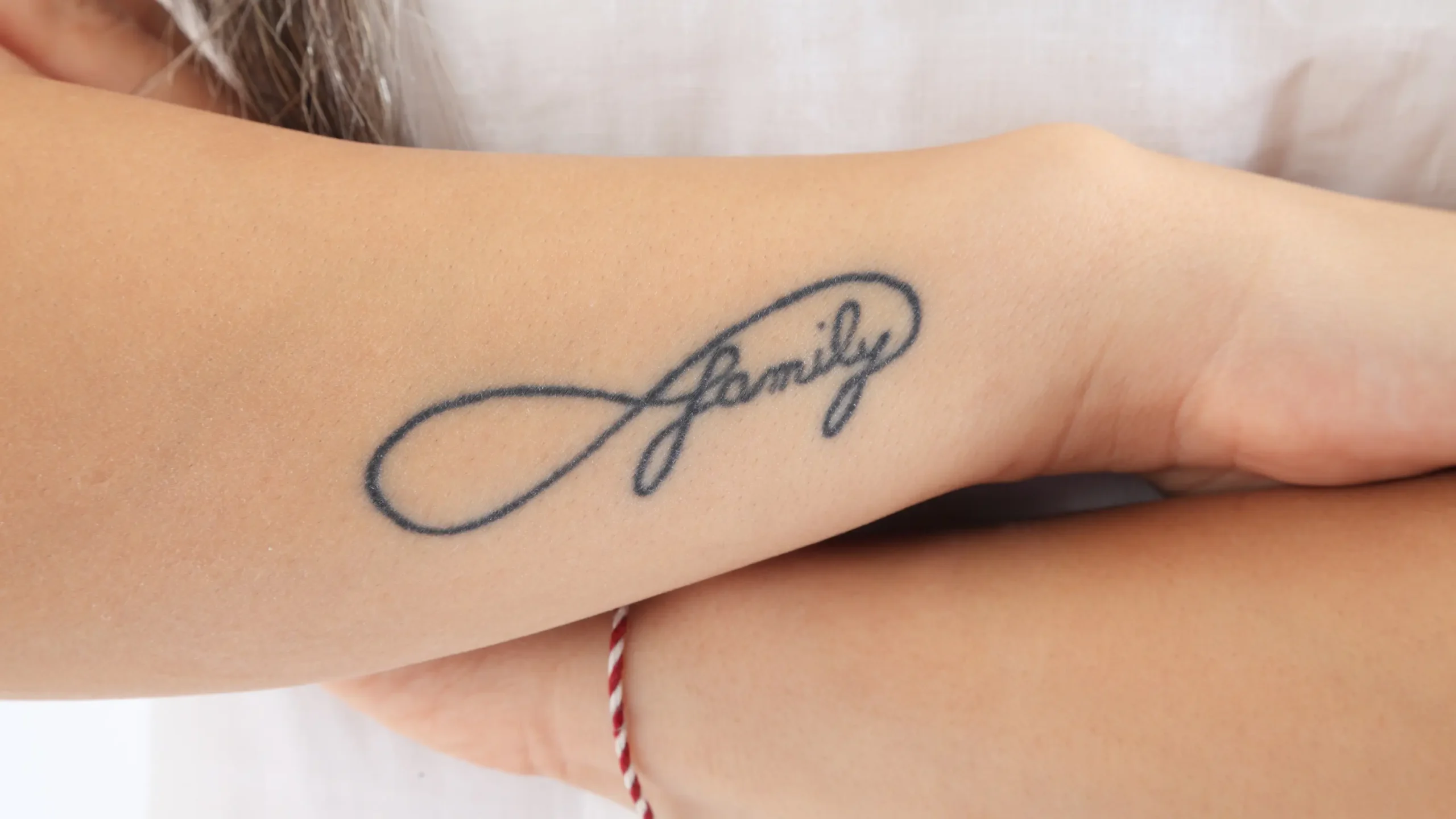 A permanent memorial tattoo representing unique memorial ideas for parents in Australia.