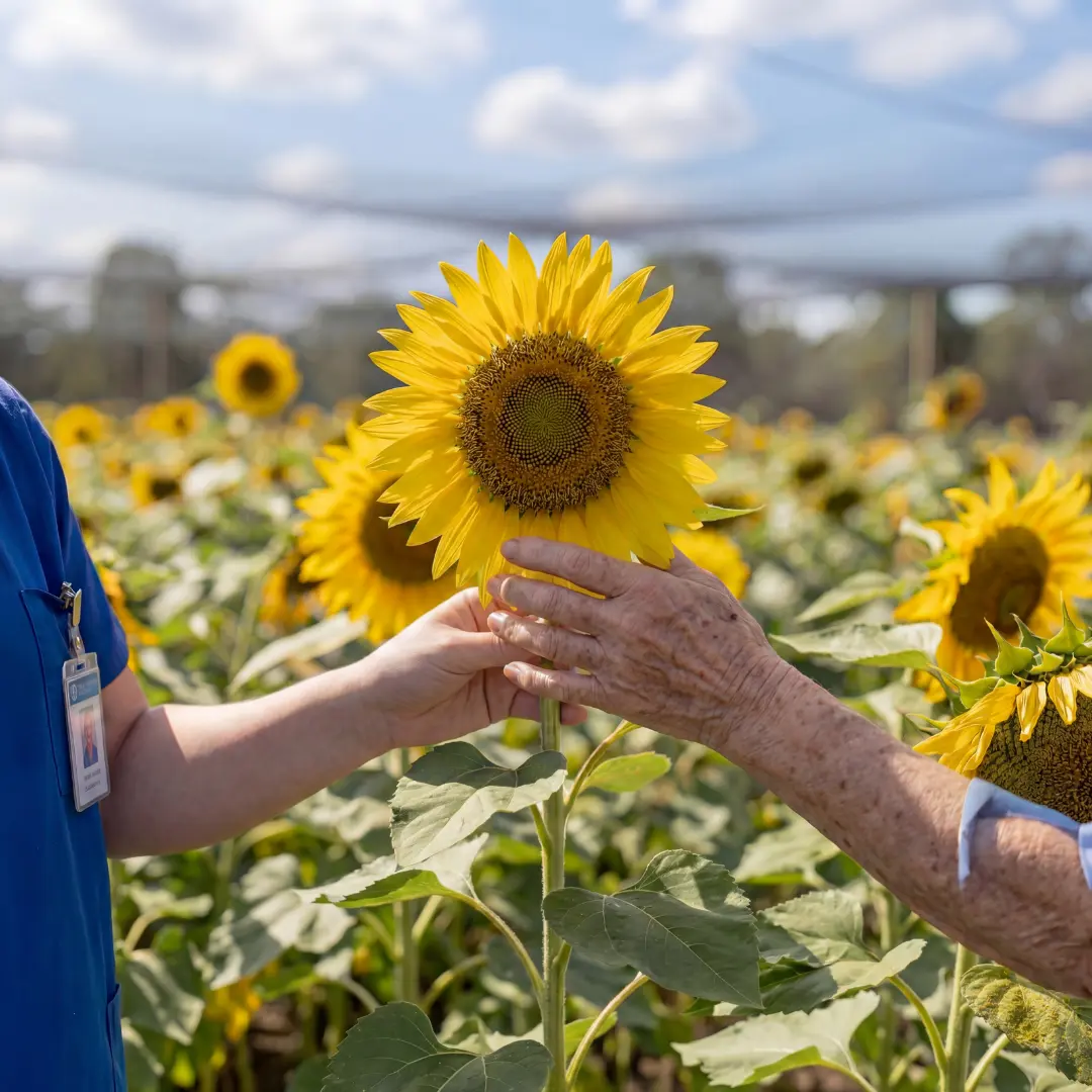 Close-up of flowers at Mornington Green Living Legacy Gardens